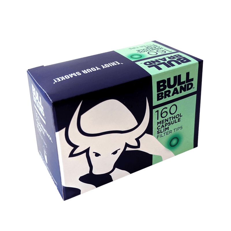 Bull Brand Menthol Capsule Slim Filter Tips 160's - Cheapasmokes.com