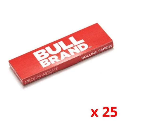 Bull Brand Red Rolling Papers x 25 - Cheapasmokes.com