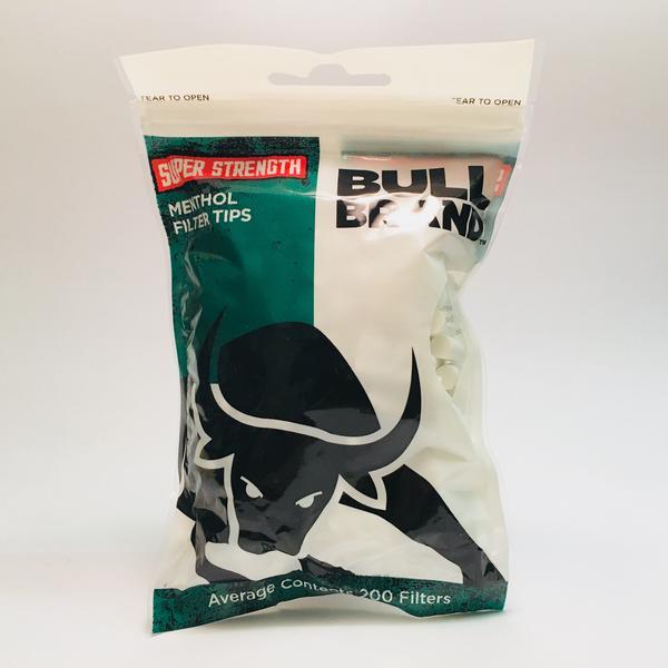 Bull Brand Super Strength Menthol Tips 200 Bag - Cheapasmokes.com