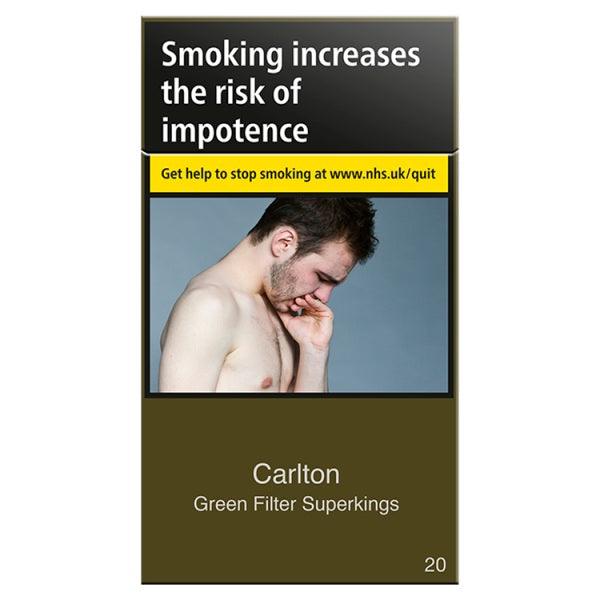 Carlton Green Filter Superkings - Cheapasmokes.com