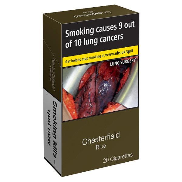 Chesterfield Blue Cigarettes - Cheapasmokes.com