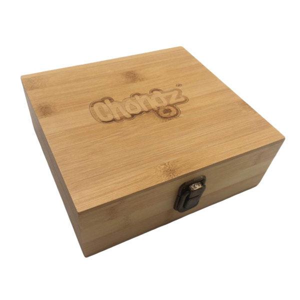 Chongz Large Bamboo Rolling Stash Box - Cheapasmokes.com