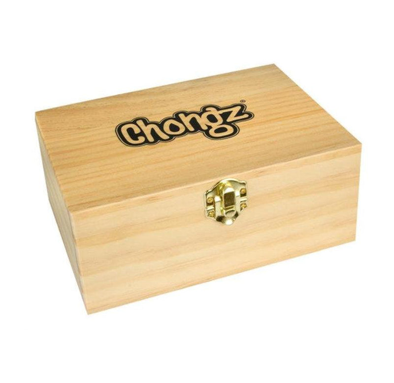 Chongz Medium Wooden Stash Box - Cheapasmokes.com