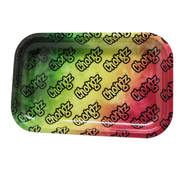 Chongz Rasta Leaf Metal Rolling Tray - Cheapasmokes.com