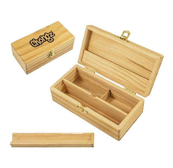 Chongz Small Wooden Stash Box - Cheapasmokes.com