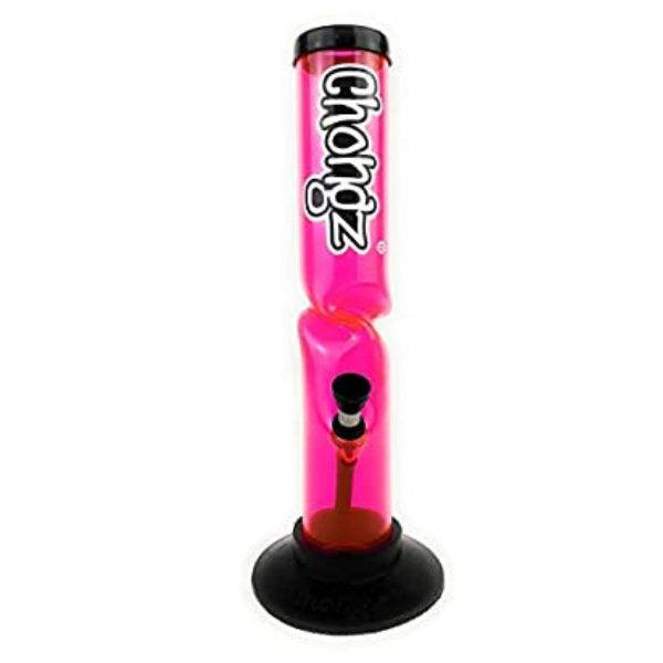 Chongz 'Thunderstorm' 30cm Straight Acrylic Bong - Cheapasmokes.com