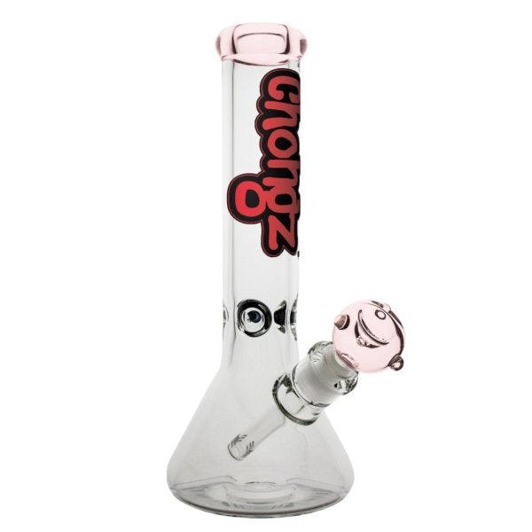 Chongz 'Widow Maker' 30cm Pink Ice Glass Bong - Cheapasmokes.com