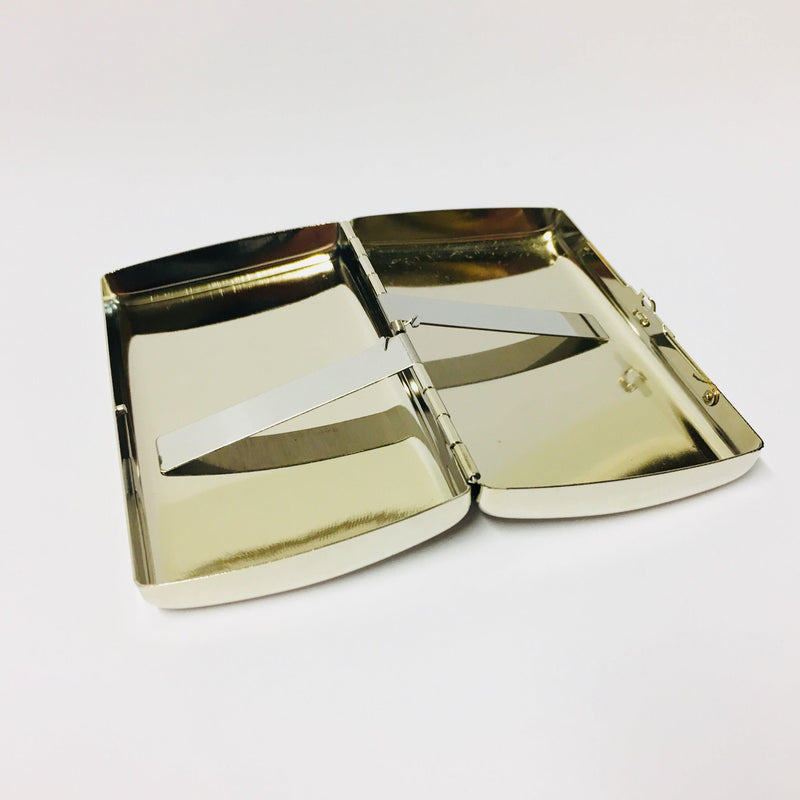 Chrome Cigarette Case Initial Panel Design - Cheapasmokes.com