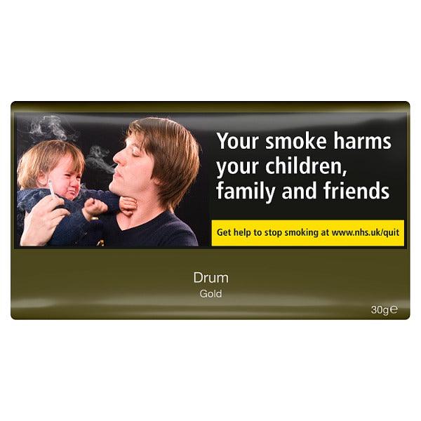 Drum Gold 30gm Tobacco - Cheapasmokes.com