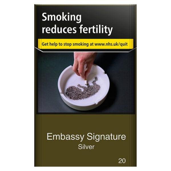 Embassy Signature Silver Cigarettes - Cheapasmokes.com