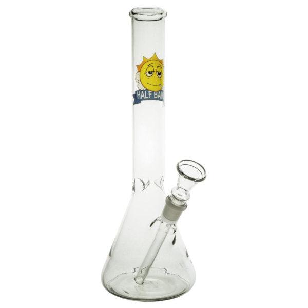 Half Baked 'Always Late' 35cm Glass Bong Waterpipe - Cheapasmokes.com