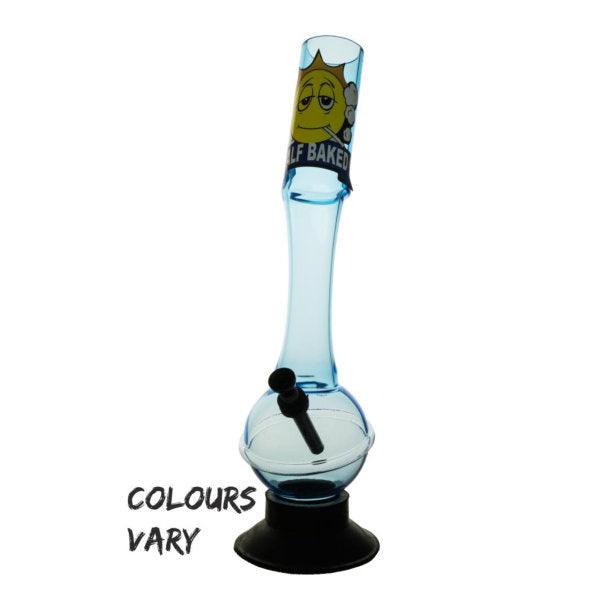 Half Baked 'Mary J Bilge' 30cm Acrylic Bong Waterpipe - Cheapasmokes.com