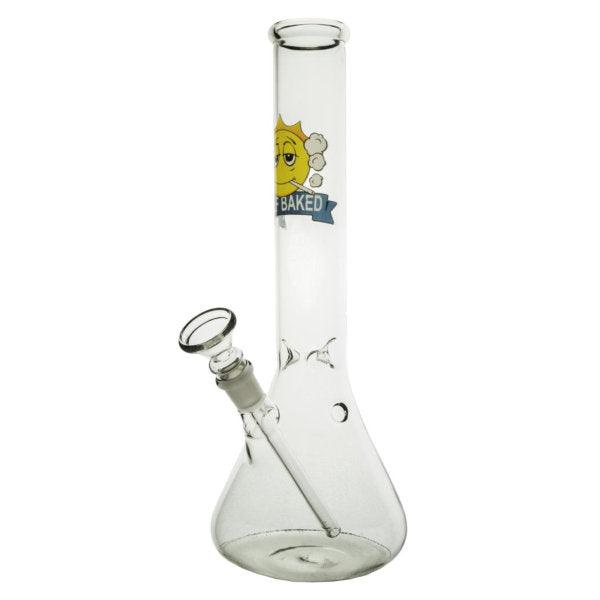 Half Baked 'Sloth' 30cm Glass Bong Waterpipe - Cheapasmokes.com