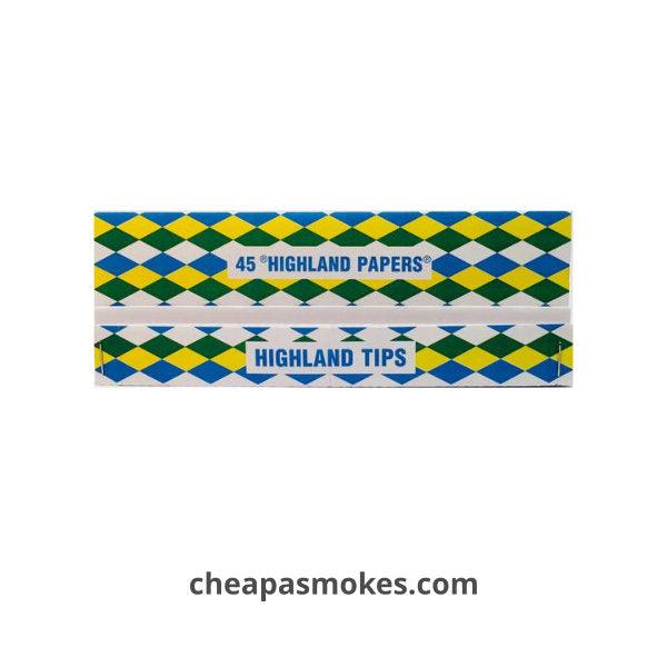 Highland Double Decadence King Size Smoking Papers and Tips - Cheapasmokes.com