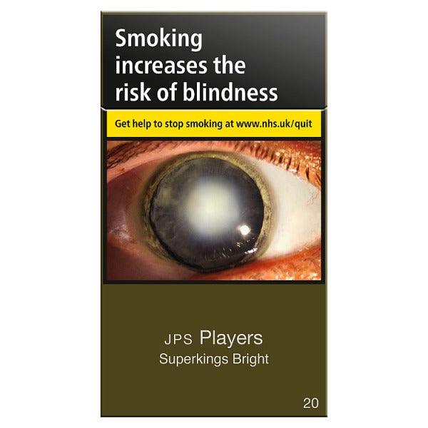 JPS Players Superkings **Bright Blue** Cigarettes - Cheapasmokes.com