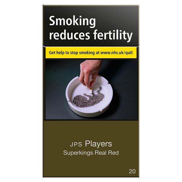 JPS Players Superkings **Real Red** Cigarettes - Cheapasmokes.com