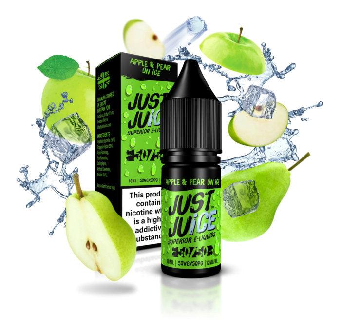 Just Juice Apple and Pear on Ice 50/50 - Cheapasmokes.com