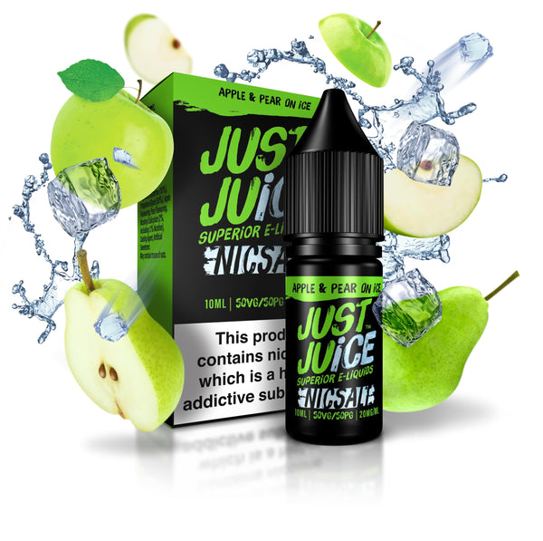 Just Juice Apple and Pear on Ice 'Nicsalt' 50/50 - Cheapasmokes.com