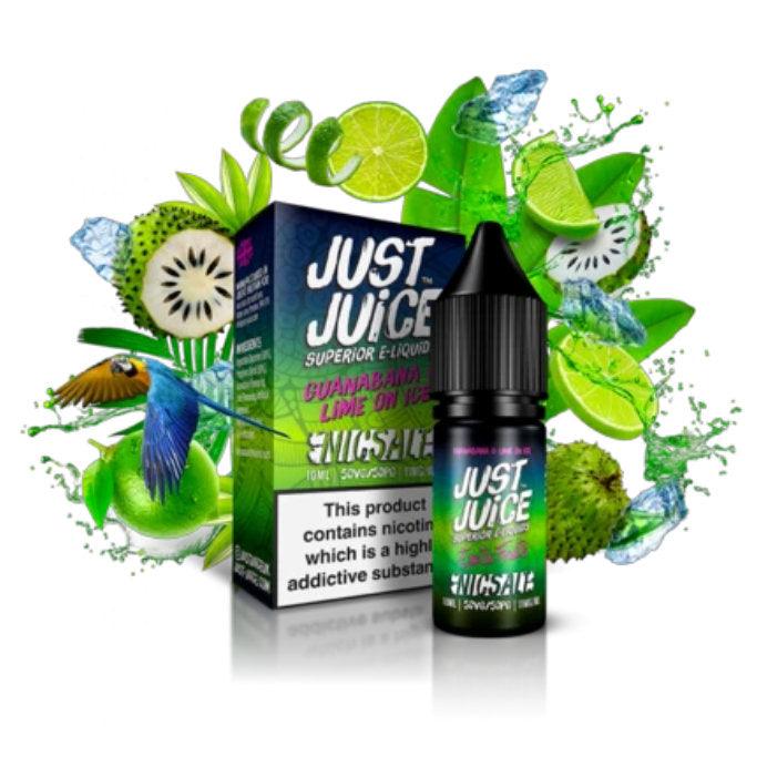 Just Juice Guanabana and Lime on Ice 'Nicsalt' 50/50 - Cheapasmokes.com