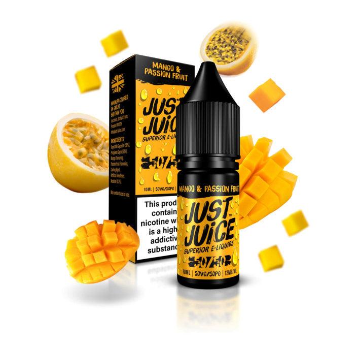 Just Juice Mango and Passion Fruit 50/50 - Cheapasmokes.com