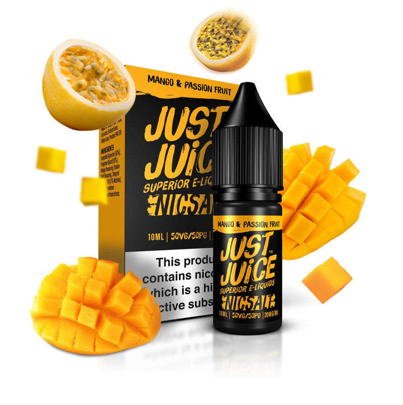 Just Juice Mango and Passion Fruit 'Nicsalt' 50/50 - Cheapasmokes.com