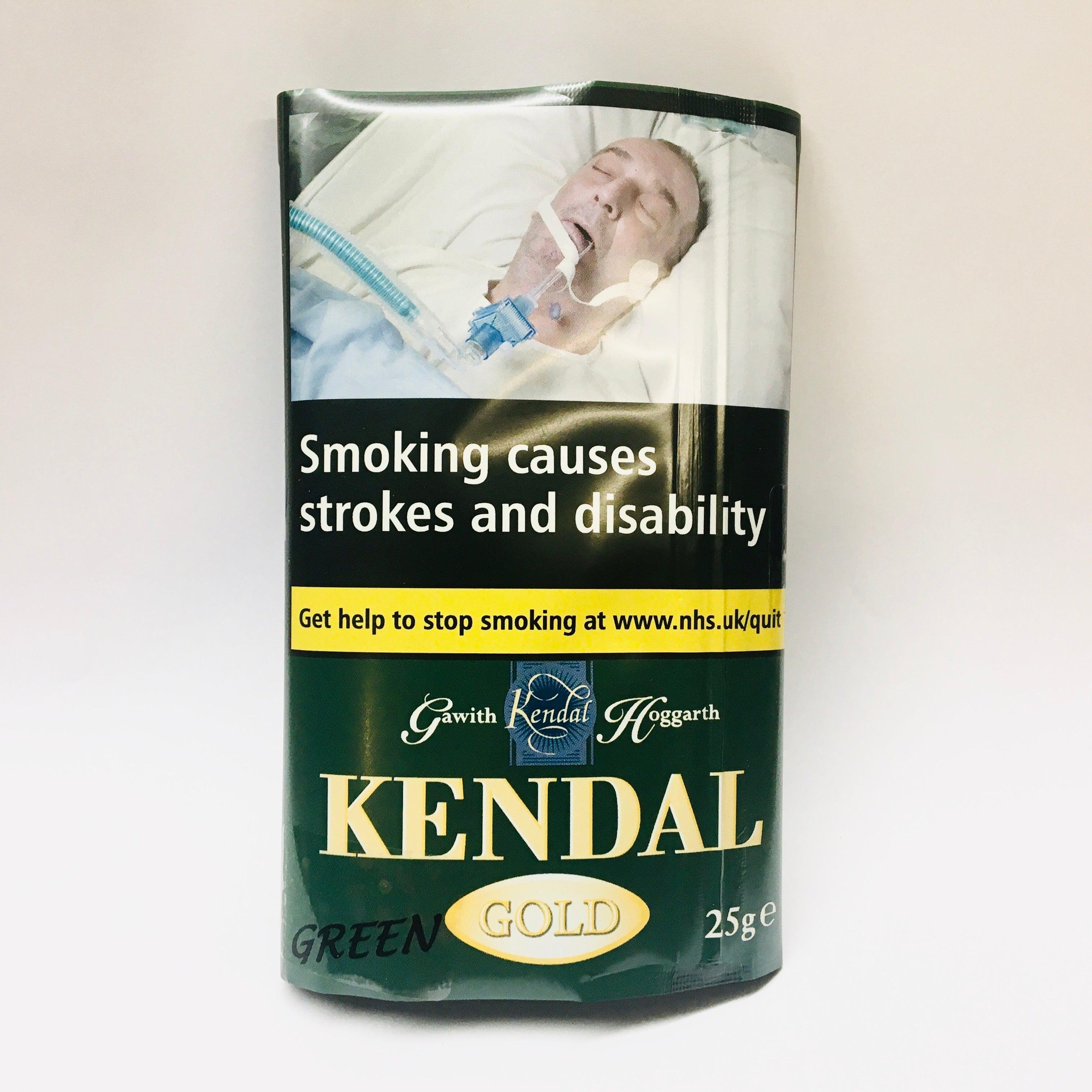 Kendal Gold GREEN Shag Smoking Tobacco 25gm