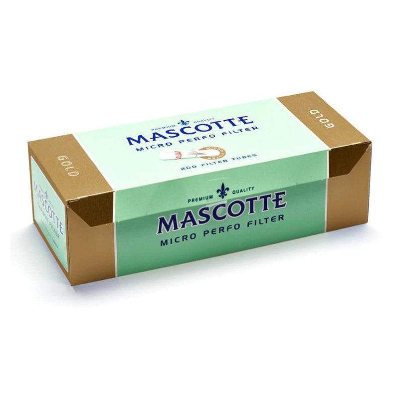 Mascotte Micro Perfo Filter Tubes Gold - Cheapasmokes.com