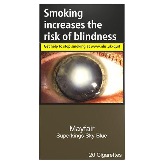 Mayfair Sky Blue Superking Cigarettes - Cheapasmokes.com