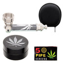 Metal Pipe and Grinder Set - Cheapasmokes.com