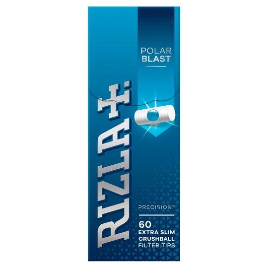 Rizla Polar Blast Crushball Extra Slim Filter Tips - Cheapasmokes.com