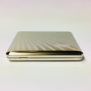 Superking Chrome Cigarette Case Initial Panel Design - Cheapasmokes.com