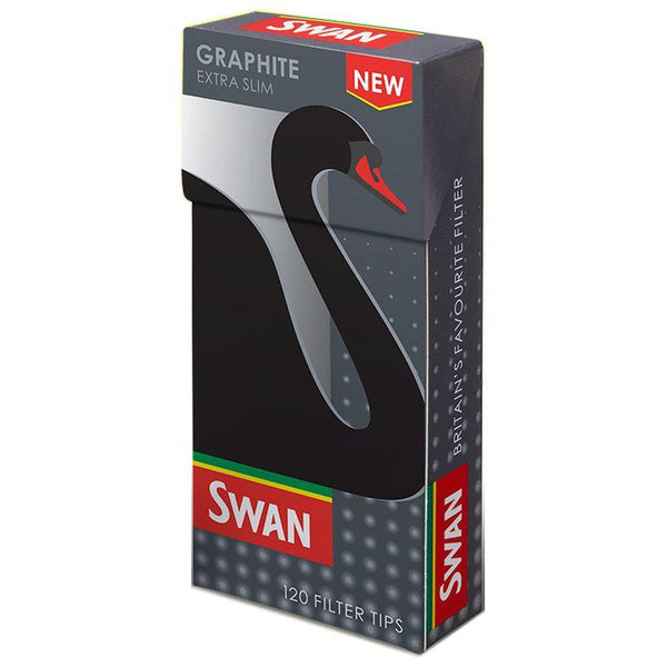 Swan Graphite Carbon Filter Extra Slim Filter Tips - Cheapasmokes.com