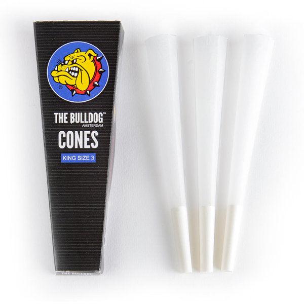 The Bulldog King Size Cones 3 Pack - Cheapasmokes.com