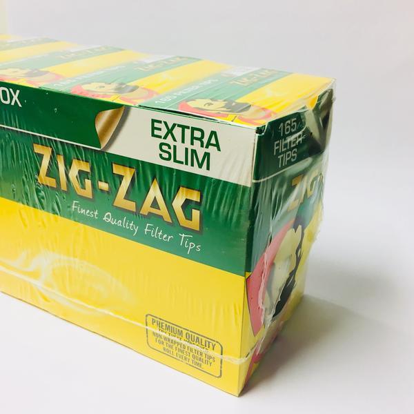 Zig Zag Extra Slim Filter Tips Box of 165 - Cheapasmokes.com
