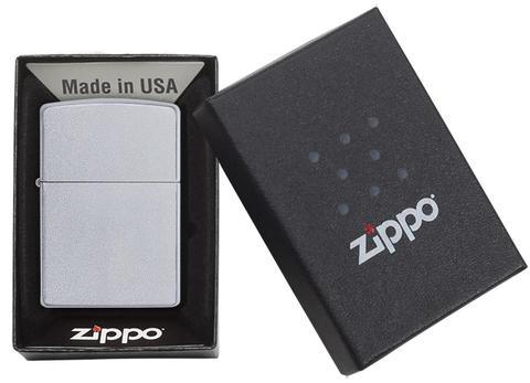 Zippo Classic Satin Chrome 205 - Cheapasmokes.com